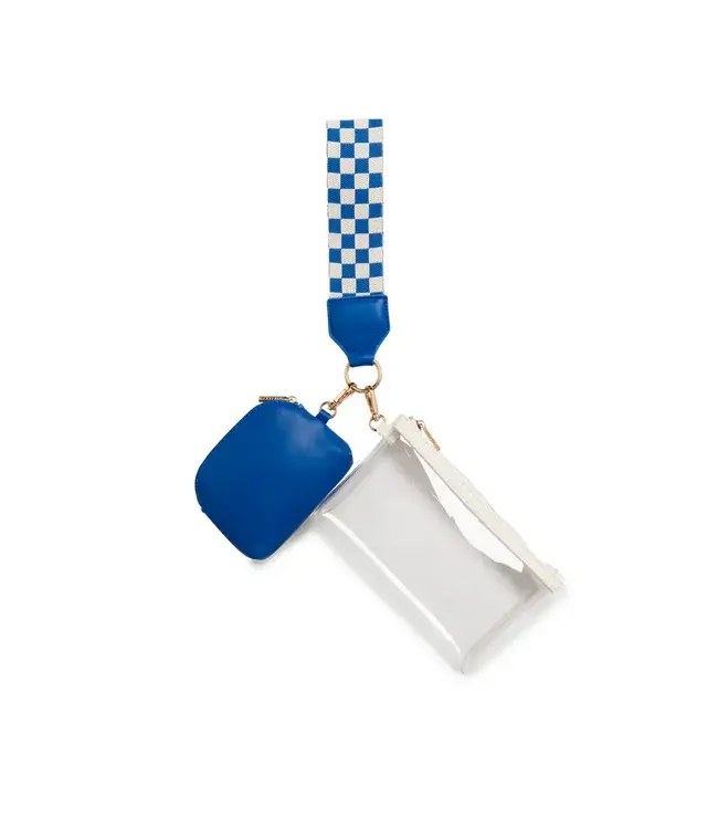 Taylor Blue Mini Wristlet