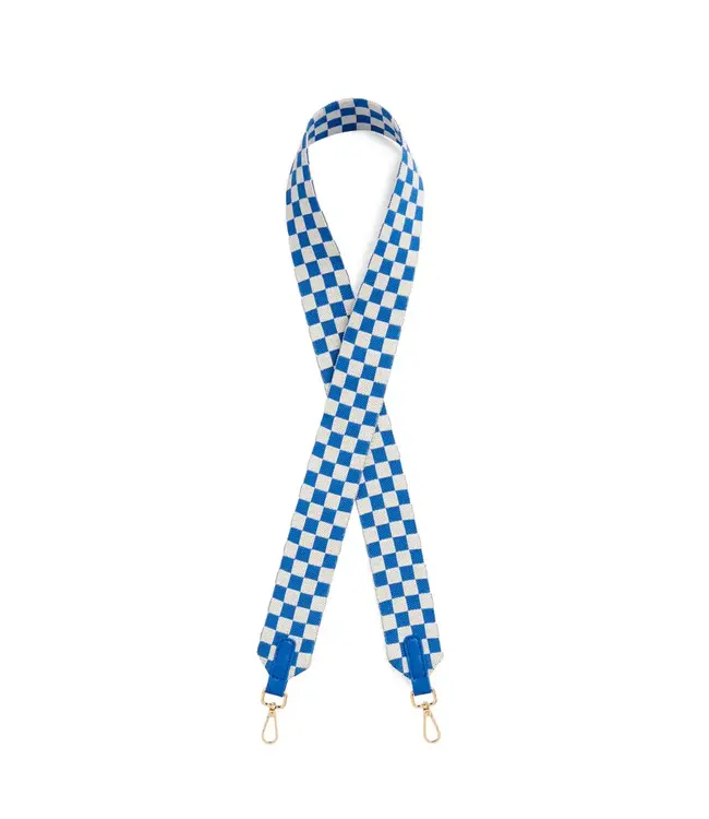 Blue Checkered Game Day Strap