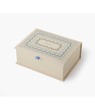Delphine Large Embroidered Keepsake Box