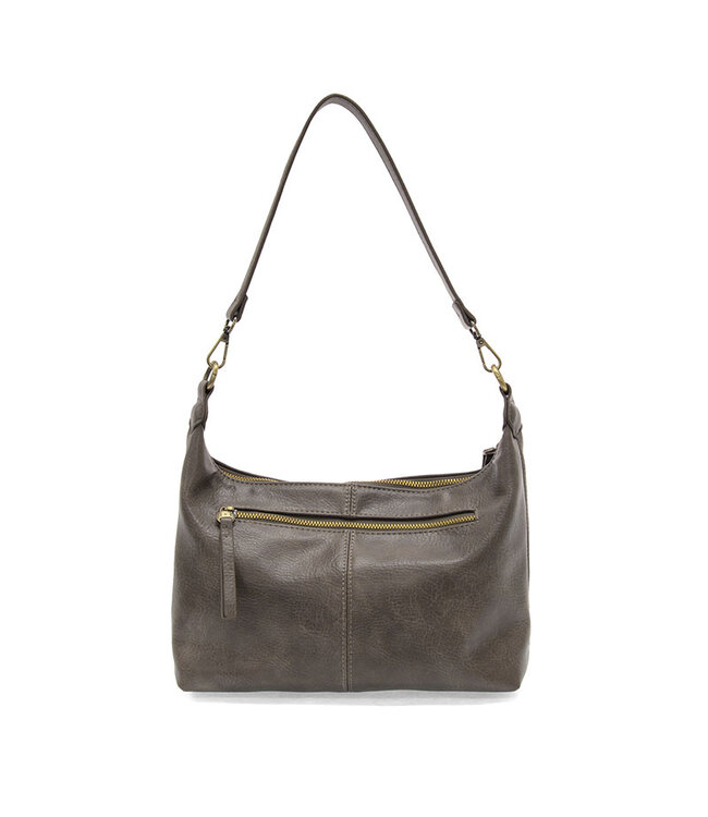 Joy Susan Danna Taupe Top Zip Crossbody