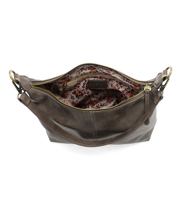 Joy Susan Danna Taupe Top Zip Crossbody