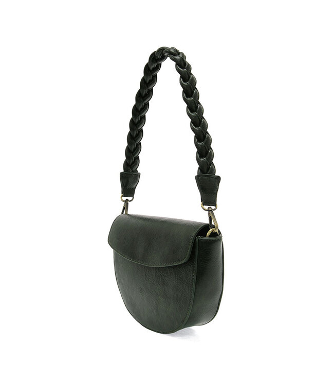 Joy Susan Linda Forest Green Crescent Crossbody