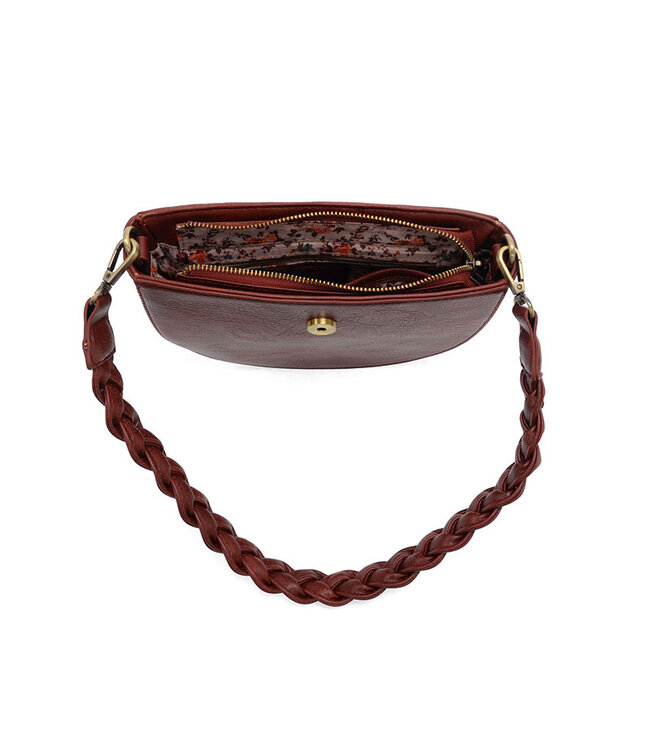 Joy Susan Linda Spicy Red Crescent Crossbody