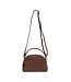 Joy Susan Larissa Coffee Double Zip Dome Crossbody