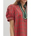 Madison Red Plaid Blouse