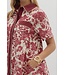Ella Burgundy Floral Dress