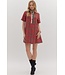 Avery Red Plaid Dress