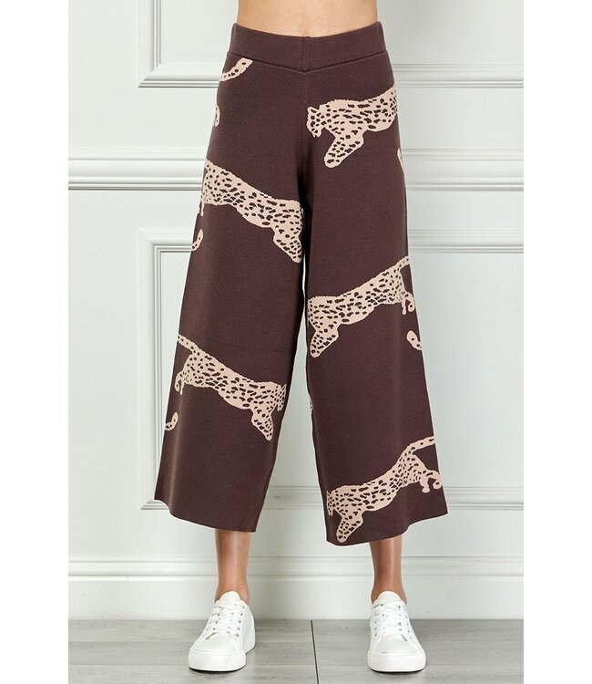 Jan Chocolate Leopard Pants