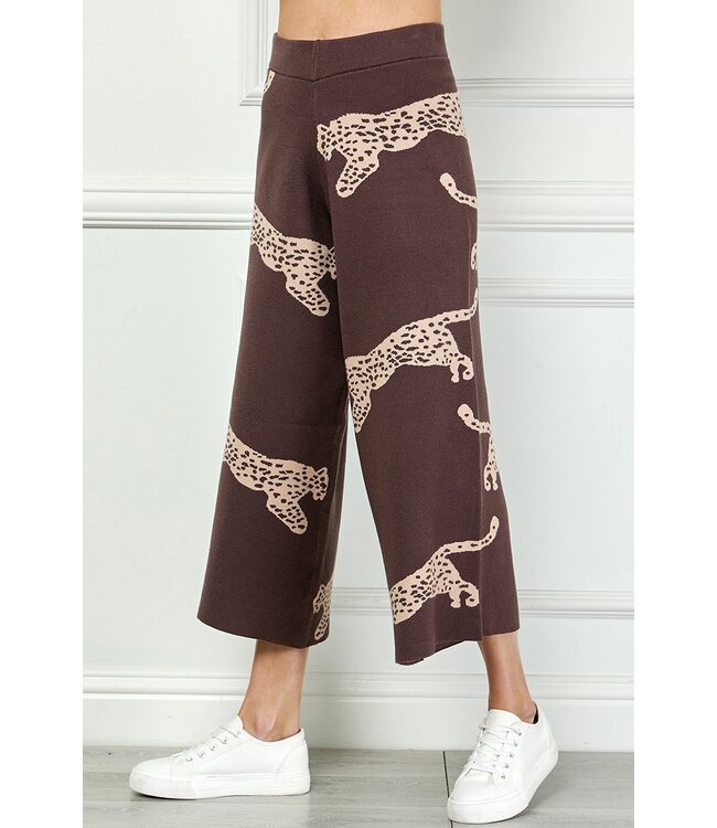 Jan Chocolate Leopard Pants