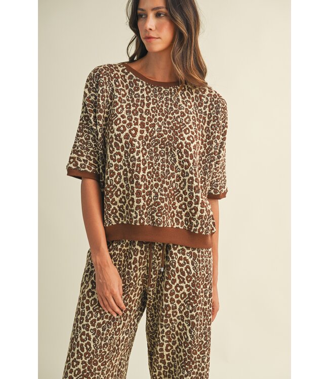 Susie Brown Leopard Top
