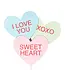 Glory Haus I Love You Conversation Heart Topper