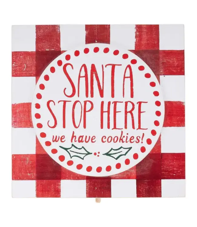 Glory Haus Santa Stop Here Topper