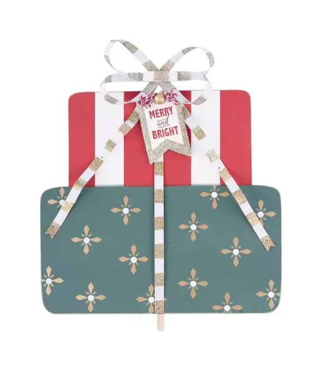 Glory Haus Merry and Bright Present Topper