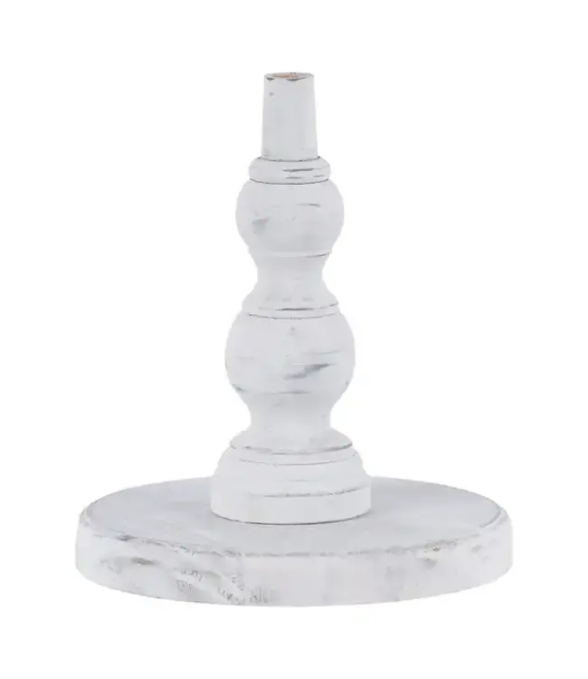 Glory Haus White Washed Wood Base