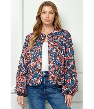 See And Be Seen Lilly Brown Quilted Jacket
