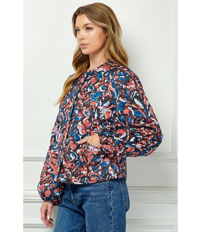 Lilly Brown Quilted Jacket