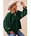 Heather Velvet Bow Top