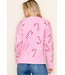 Quinn Pink Candy Cane Sweater