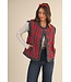 Noel Christmas Tartan Quilted Ruffle Vest