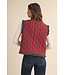 Noel Christmas Tartan Quilted Ruffle Vest