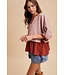 Faith Mauve Babydoll Blouse