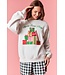 Merry Every Thing Grey Embroidered Sweatshirt