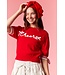 Betty Red Cheers Sweater Top