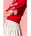 Betty Red Cheers Sweater Top
