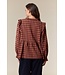 Lauren Brown Gingham Blouse