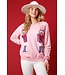 Nutcracker Pink Sequin Embroidered Sweater