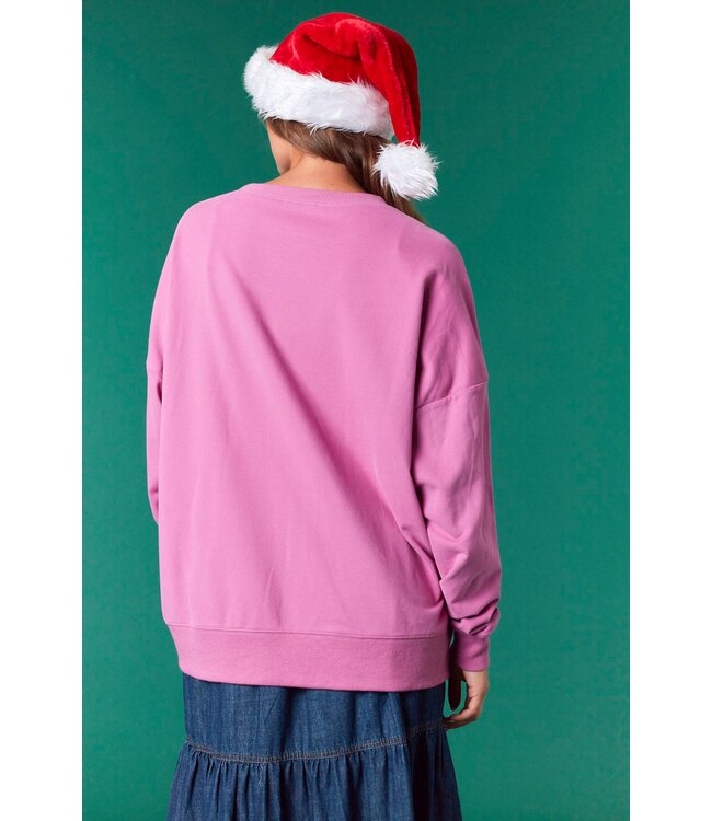 Gingerbread Magenta Sequin Sweater