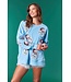 Santa Blue Sequin Sweater