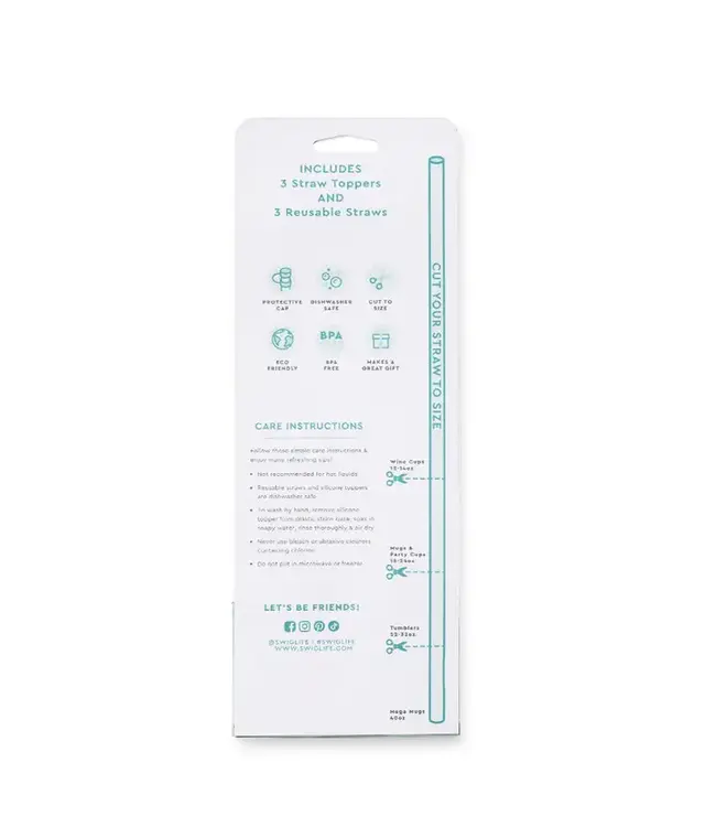 Swig MS. FROST Straw Topper Set