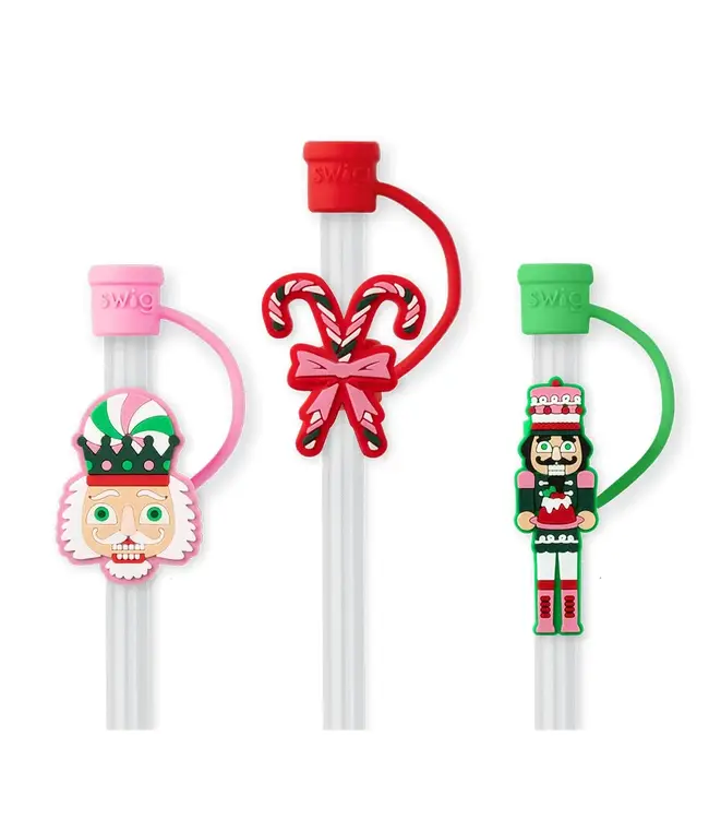 Swig SUGAR PLUM SOLDIERS Straw Topper Set