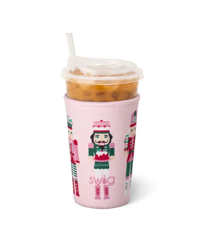 Swig SUGAR PLUM SOLDIERS Medium Iced Cup Coolie