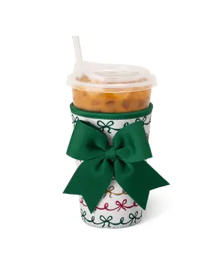 Swig CHRISTMAS BOWS Medium Iced Cup Coolie
