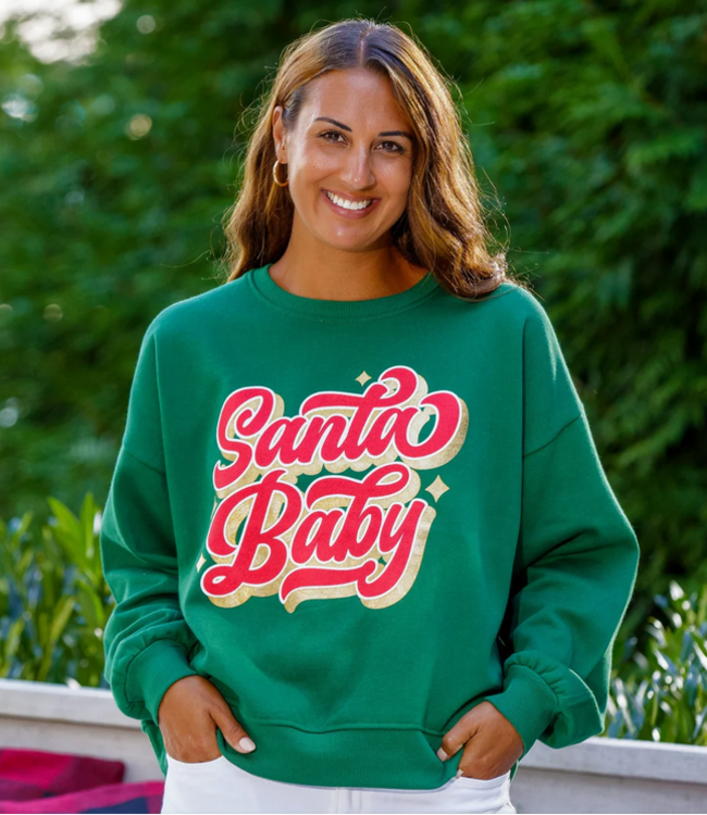 Santa Baby Green Sweatshirt