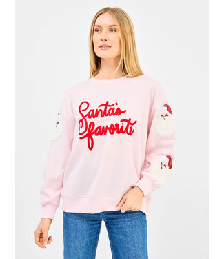 Santa's Favorite Pink Sweatshirt