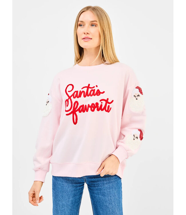 Santa's Favorite Pink Sweatshirt