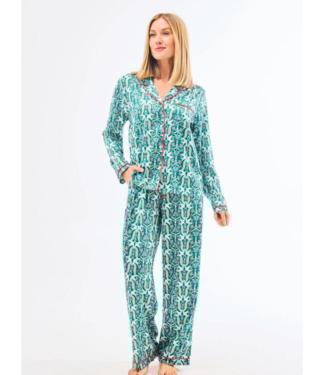 Gossamer Wings Charlotte Satin Pants Set