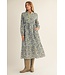 Ruby Denim Floral Midi Dress