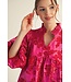 Bev Hot Pink Floral Jacquard Dress