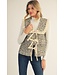 Christina Cream Leopard Vest