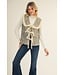 Christina Cream Leopard Vest