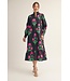 Gena Black Floral Midi Dress