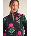 Gena Black Floral Midi Dress