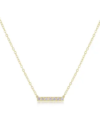 enewton design Enewton 14kt Gold & 7-Diamond Significance Bar Necklace
