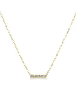 enewton design Enewton 14kt Gold & 6-Diamond Significance Bar Necklace