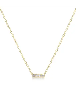 enewton design Enewton 14kt Gold & 4-Diamond Significance Bar Necklace