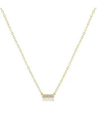 enewton design Enewton 14kt Gold & 3-Diamond Significance Bar Necklace